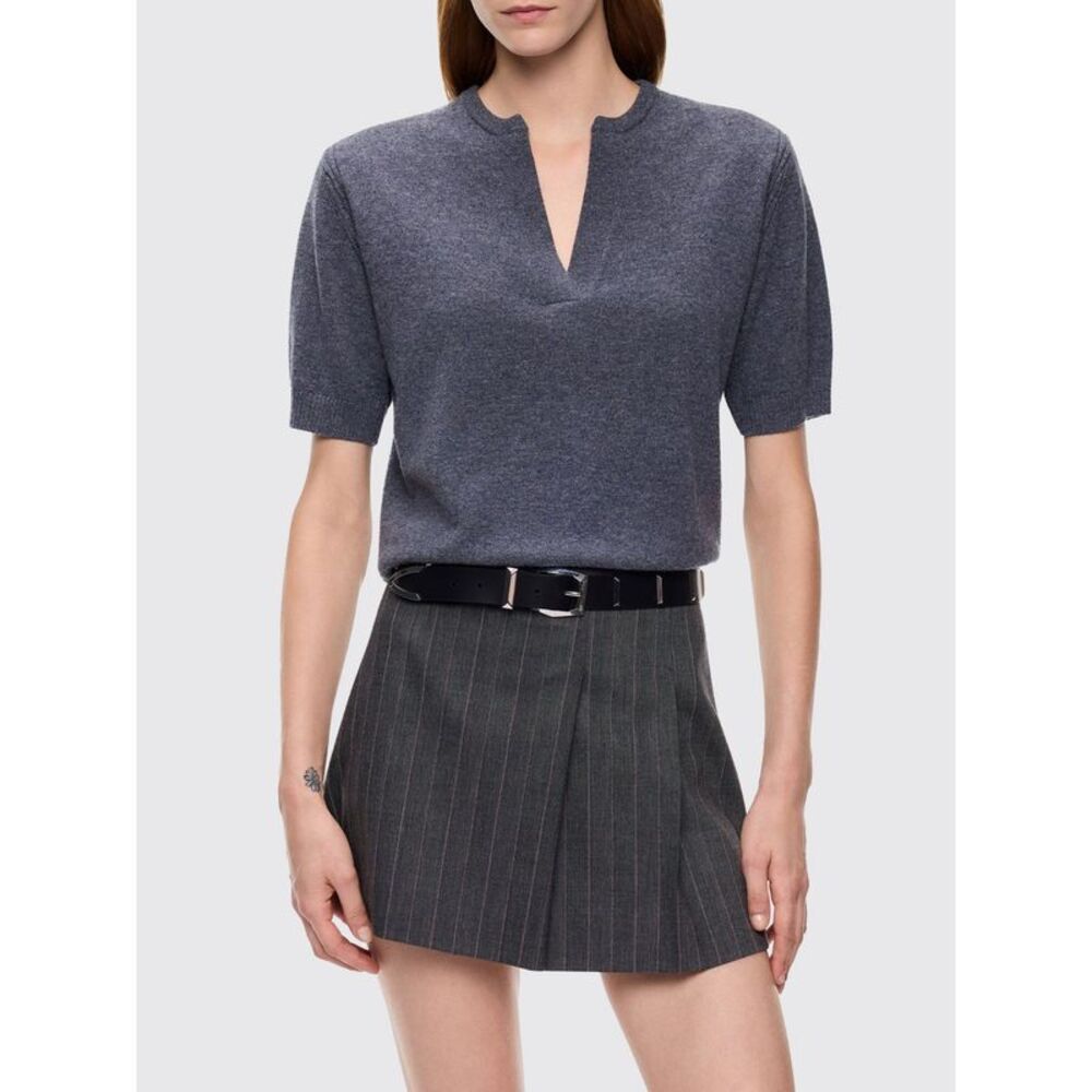Pinko Women Pinko Wool And Cashmere Crewneck Jumper With Short Puff Sleeves